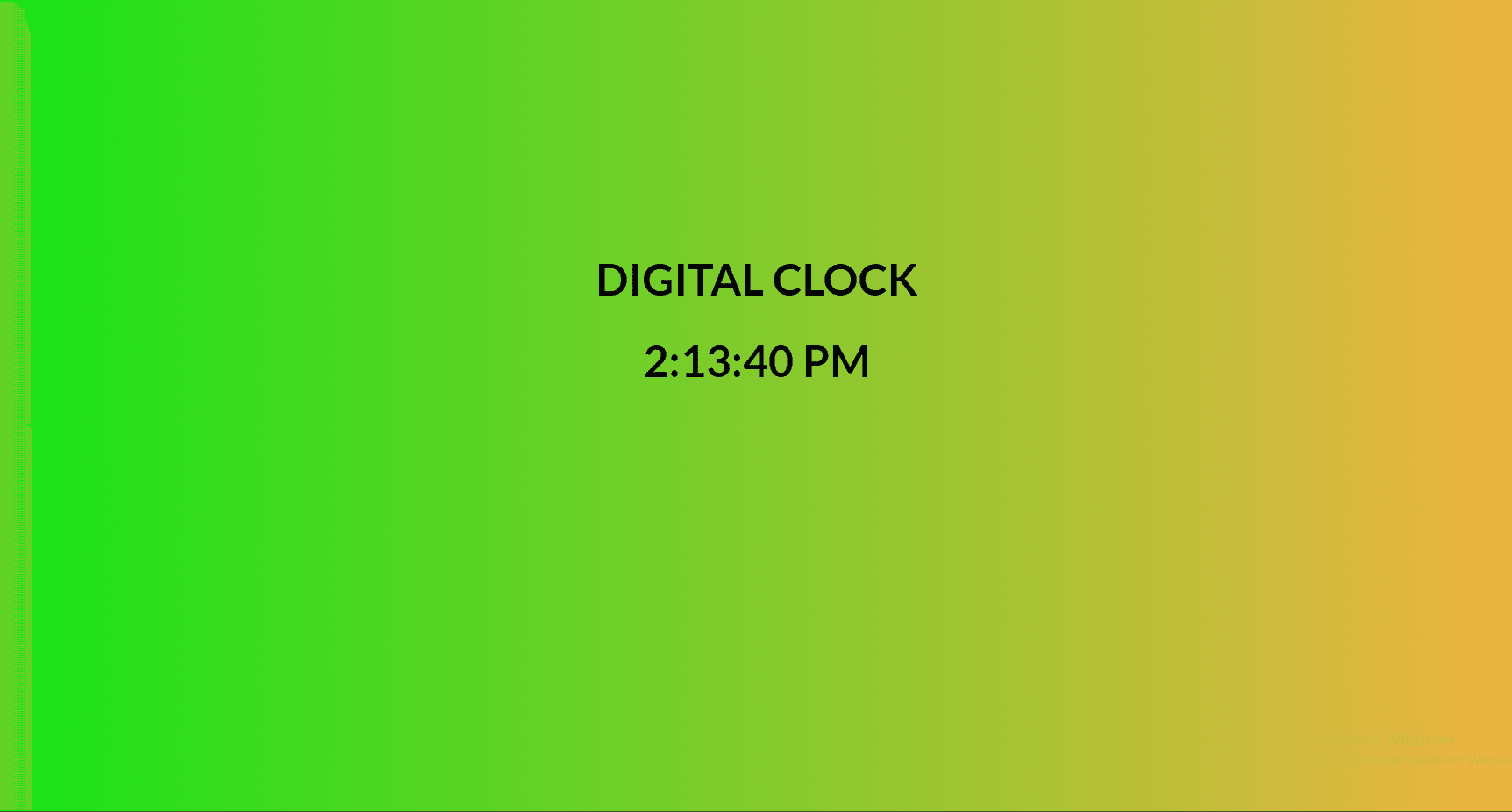 Digital Clock