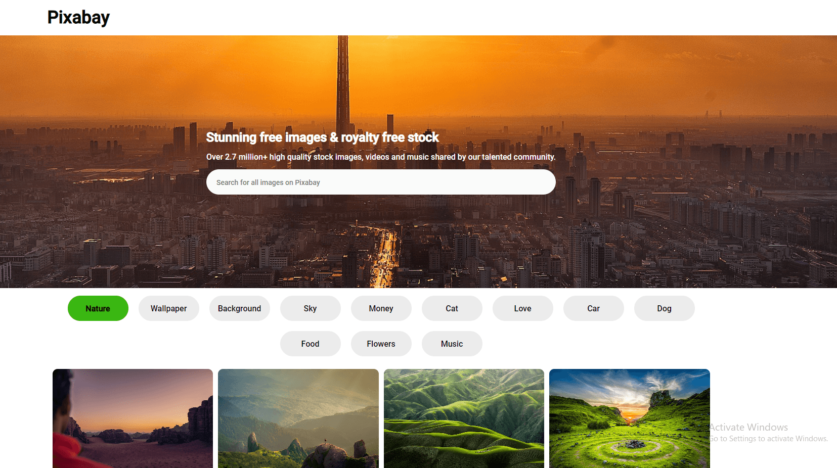 Pixabay Clone